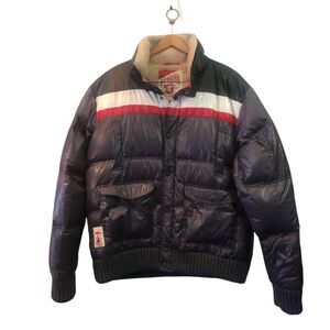 Redtag Brand Vintage Insulated Puffer Bomber Style Jacket  Down Filled Size 2X